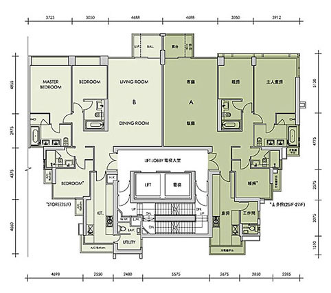 The altitude floorplan